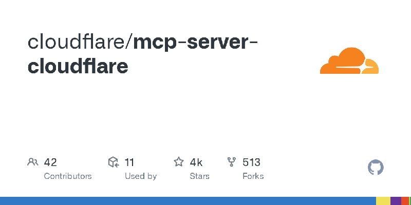 GitHub - cloudflare/mcp-server-cloudflare