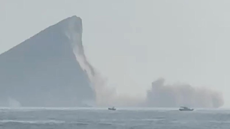 全台狂晃！規模7.2強震　宜蘭龜山島「龜首部分崩落」