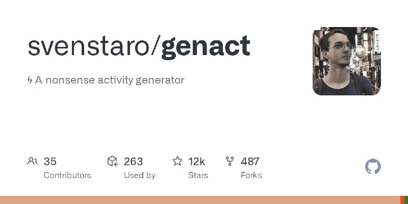 GitHub - svenstaro/genact: 🌀 A nonsense activity generator
