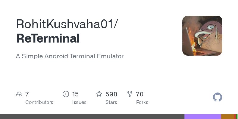 GitHub - RohitKushvaha01/ReTerminal: A Simple Android Terminal Emulator
