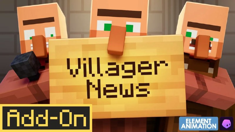 Minecraft 玩家与村民的语言障碍彻底打通！Villager News 1.0 官方 Add-On 个人汉化版发布