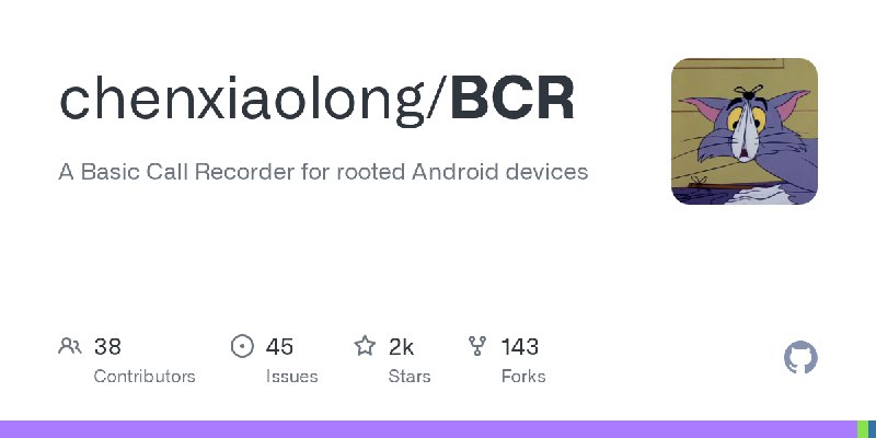 GitHub - chenxiaolong/BCR: A Basic Call Recorder for rooted Android devices