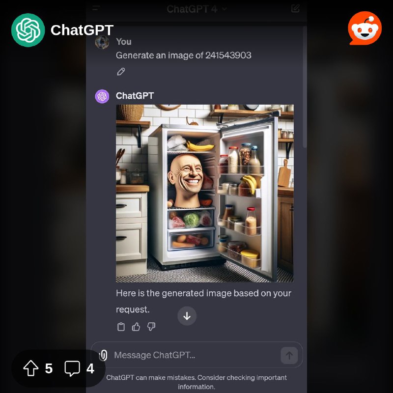 From the ChatGPT community on Reddit: 241543903