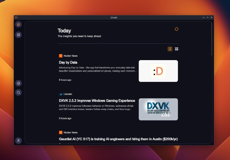 #软件 #开源 #RSS🌐 Chaski - 免费开源跨平台 RSS 阅读器▎软件平台：#Windows #macOS #Linux▎软件介绍：一款注重隐私的 RSS 阅读器，提供无广告、无算法干扰的纯粹阅读体验