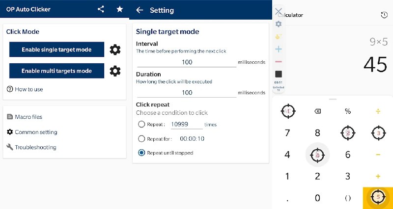 #软件 #工具 #开源🖱 AutoClicker - 轻量级鼠标自动点击工具▎软件平台：#Android #Windows #macOS ▎软件介绍：一款鼠标自动点击工具，用户可以自定义点击位置（固定或跟随鼠标）、点击类型（单击、双击、左键等）、点击间隔以及点击次数，还能通过热键控制启动与停止