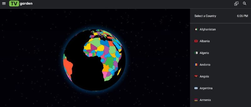 #网站 #影视📺 TV garden - 免费在线观看全球电视直播▎网站介绍：一个免费在线直播电视平台，用户可以观看来自全球的新闻、体育、电影、娱乐和文化节目等频道