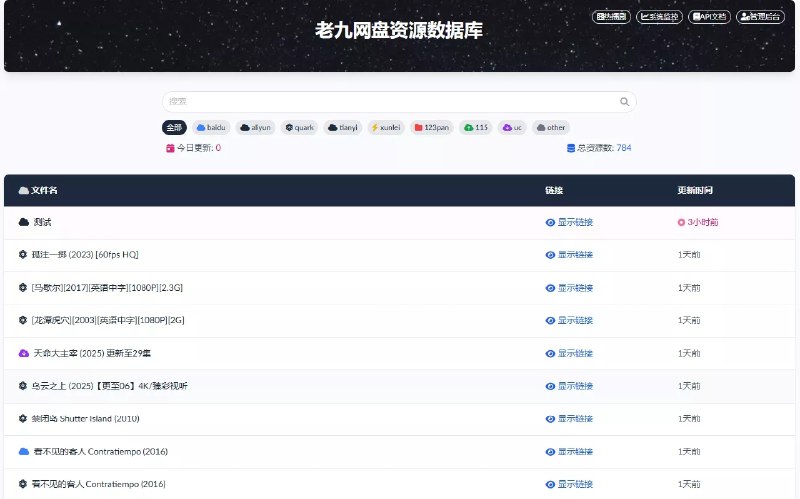 ⭐️ #GITHUB #网盘🔢 urldb - 一个现代化的网盘资源数据库▎项目介绍：一个网盘资源数据库系统，支持百度网盘、阿里云盘、夸克网盘、天翼云盘、迅雷云盘、123 云盘、115 网盘等多个主流平台