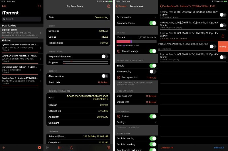 #软件 #工具 #开源 #磁力 #BT❤️ iTorrent - 强大的 iOS BitTorrent 客户端▎软件功能：BT 种子磁力下载▎软件平台：#iOS▎软件介绍：一个功能全面且易用的 iOS 种子下载工具，支持下载和上传种子文件和磁力链接，并能够轻松管理和控制下载任务