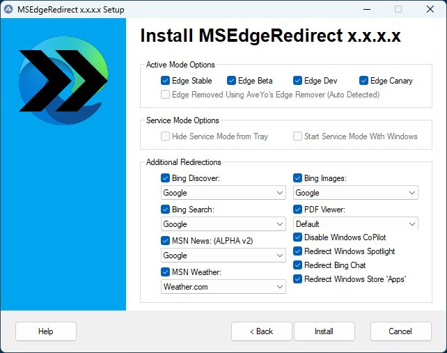 ⭐️ #软件 #工具 #开源🌐 MSEdgeRedirect -  将 Windows 系统中原本由 Edge 打开的链接重定向到指定浏览器▎软件平台：#Windows▎软件介绍： 一款开源工具，主要功能是将 Windows 系统中原本会被 Microsoft Edge 打开的链接（如新闻、搜索、天气和小部件等）重定向到用户指定的默认浏览器