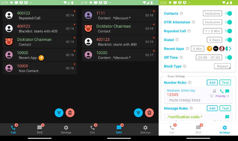 #软件 #工具 #开源🚫 SpamBlocker - Android 电话/短信拦截器▎软件平台：#Android▎软件介绍：一款适用于 Android 10 及以上的开源电话和短信拦截器，旨在过滤和管理垃圾信息，而无需替换默认的通话或短信应用