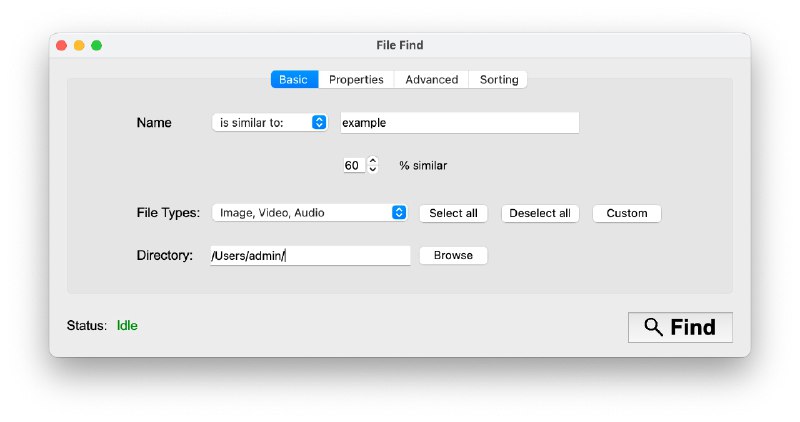 ⭐️ #软件 #工具 #开源📁 File Find - 系统文件快速搜索工具▎软件平台：#Windows #macOS #Linux▎软件介绍：一款跨平台文件快速搜索工具，它可以根据文件名、通配符、正则表达式甚至模糊匹配来查找文件，也能按扩展名、创建时间、修改时间、文件大小等多条件筛选