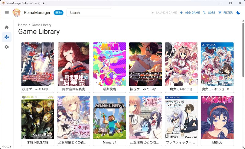 ⭐️ #软件 #游戏 #开源🎮 ReinaManager - 轻量级视觉小说管理工具▎软件平台：#Windows▎软件介绍：一款视觉小说管理工具，基于 Tauri + React + SQLite 开发，旨在帮助用户集中管理本地的 VN 视觉小说游戏库收藏