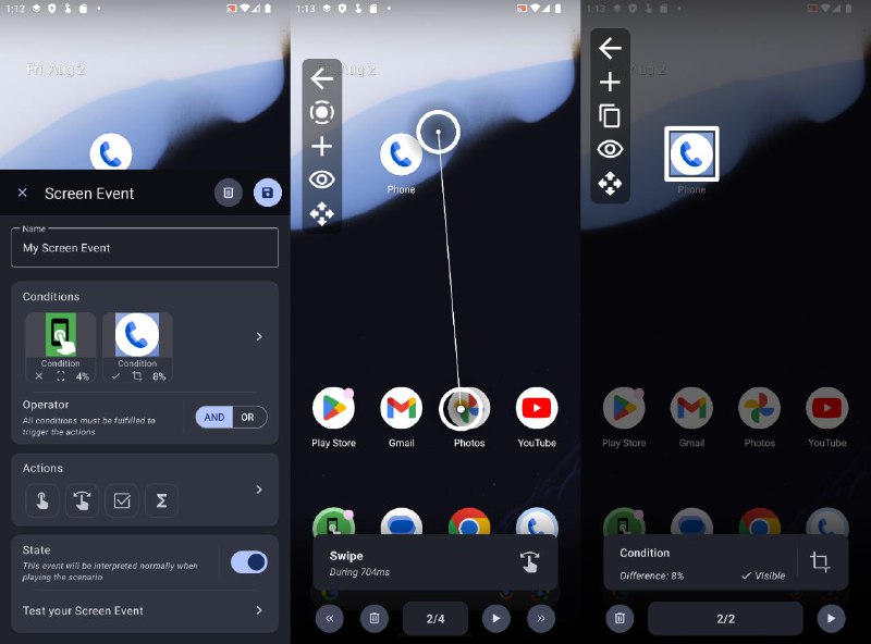 #软件 #工具 #辅助 #开源👆 Klick'r - 开源 Android 多功能连点器应用▎软件功能：连点器▎软件平台：#Android▎软件介绍：一款开源自动点击器，除传统自动点击功能外，还提供独特的图像检测功能