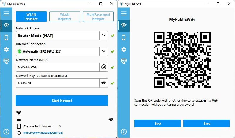 #软件 #工具📶 MyPublicWiFi - 虚拟 Wi-Fi 热点软件▎软件平台：#Windows▎软件介绍：一款功能强大的虚拟无线热点软件，能够将电脑（笔记本、台式机或平板）变成一个 Wi-Fi 热点，供其他设备连接互联网