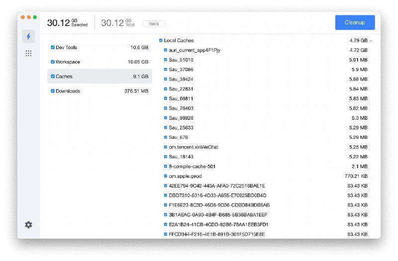 ⭐️ #软件 #工具😄 PrettyClean - 轻量级 macOS 磁盘清理工具▎软件平台：#macOS▎软件介绍：一款 macOS 磁盘清理工具，能够快速扫描并清理系统缓存、应用缓存、下载文件、安装包及开发构建产生的临时文件