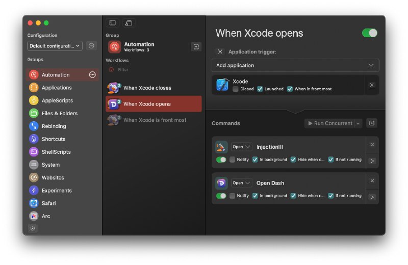 #软件 #工具 #开源⌨ Keyboard Cowboy 3 - macOS 快捷键管理与自动化工具▎软件平台：#macOS▎软件介绍：一款 macOS 快捷键自动化工具，允许用户自定义键盘快捷键来快速启动应用、执行脚本、控制窗口布局、切换输入源