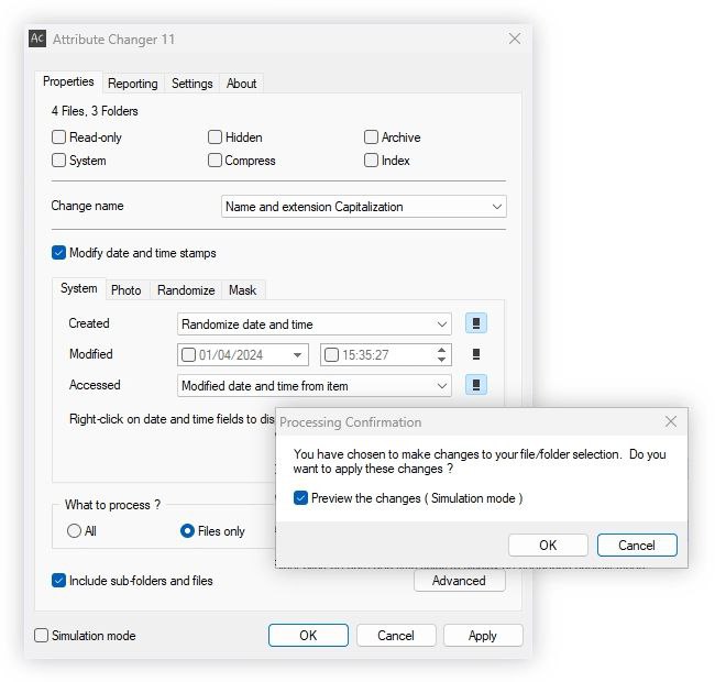 #软件 #工具💻 Attribute Changer - 文件/文件夹属性修改工具▎软件平台：#Windows▎软件介绍：一款免费 Windows 批量文件和文件夹的属性与时间信息修改工具，它集成在资源管理器右键菜单中，支持设置或调整创建、修改、访问时间，变更文件属性（如只读、隐藏等），并可处理照片的 EXIF 信息