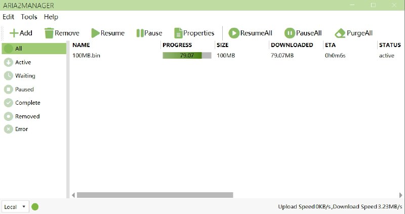 #软件 #工具 #开源⬇️ Aria2Manager - Aria2 远程管理工具▎软件平台：#Windows▎软件介绍：一款轻量高效且功能完善的 Aria2 管理客户端，支持多实例管理，可同时连接多个本地或远程 Aria2 服务，具备任务添加、暂停、删除、查看下载详情等基本功能