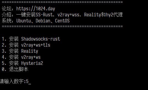 一键脚本添加 Hysteria2 协议，可用于非优化线路VPS：