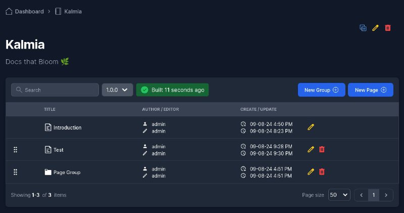 #GitHub #工具🗃 Kalmia - 开源 CMS 文档内容管理系统▎项目功能：文档内容管理系统▎项目介绍：一个用 Go 编写的文档管理系统，主要用于管理 RsPress 文档