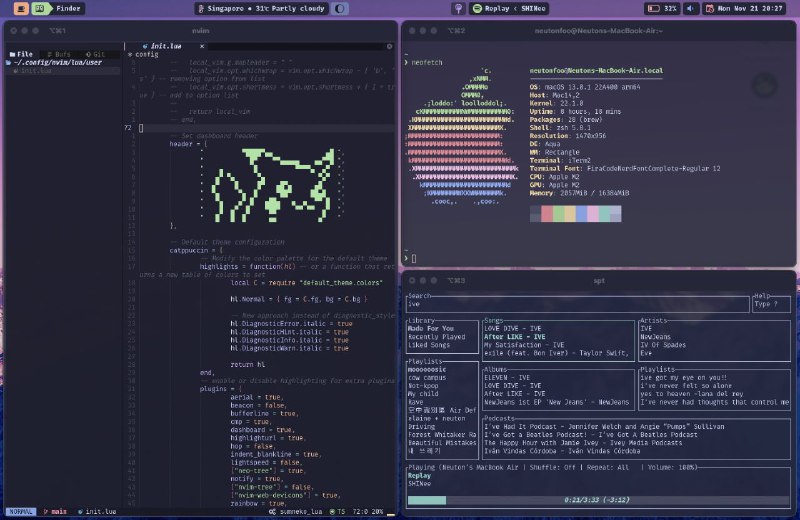 #GitHub #macOS #工具😶  SketchyBar - macOS 状态栏定制工具▎项目介绍：一个 macOS 状态栏定制工具，允许用户通过配置文件和脚本完全自定义菜单栏内容和功能，如图标、文本、按钮和交互方式