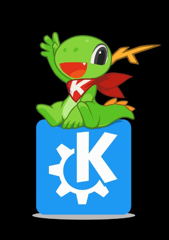 KDE的Kate文本编辑器和Krita绘画软件的吉祥物，出自同一位国人画师