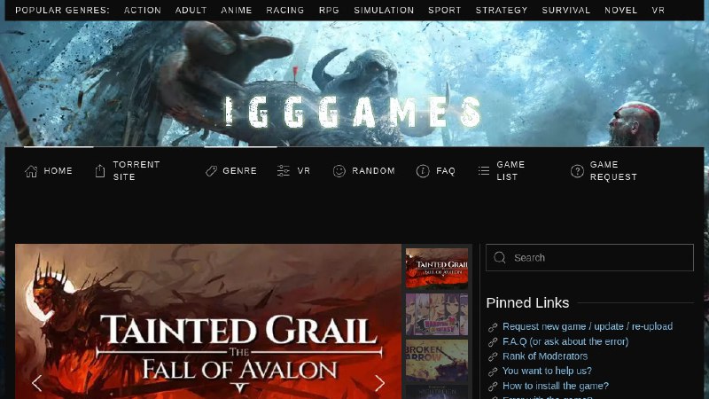 #网站 #游戏🎮 IGG Games - PC 破解游戏下载网站▎网站介绍：一个 PC 游戏免费下载站，内容包括破解游戏、单机游戏和一些付费大作，用户可以通过种子、直链或云盘资源下载游戏