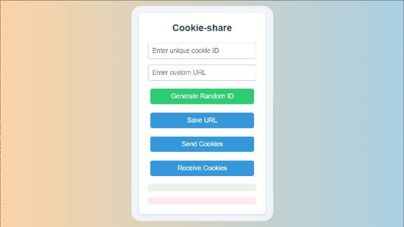 #插件 #工具 #开源🍪 Cookie share - 在不同设备或浏览器之间发送和接收 cookies▎插件功能：Cookie 分享管理▎插件平台：#Chrome #Edge▎插件介绍：一个 Chrome 扩展，允许用户在不同设备或浏览器之间发送和接收 cookies