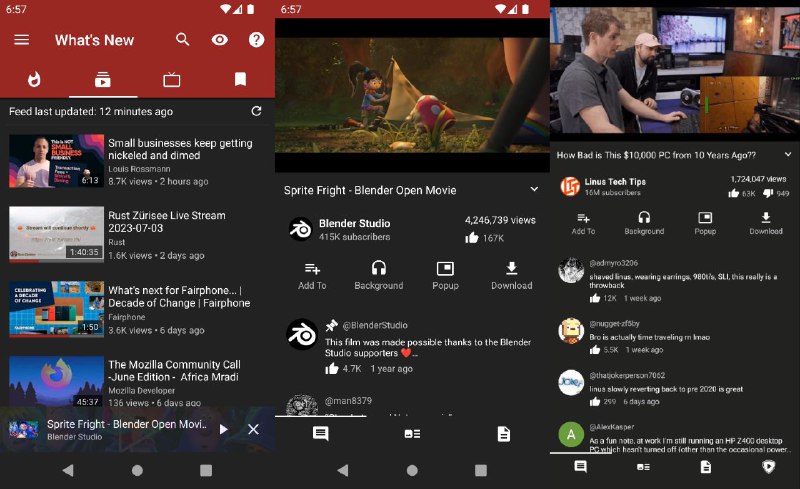#软件 #开源 #第三方🖥 Tubular - 基于 NewPipe 第三方 YouTube▎软件平台：#Android▎软件介绍：一款基于 NewPipe 开发的开源 YouTube 第三方应用，旨在提供无广告、无追踪、无需 Google 服务的 YouTube 浏览体验
