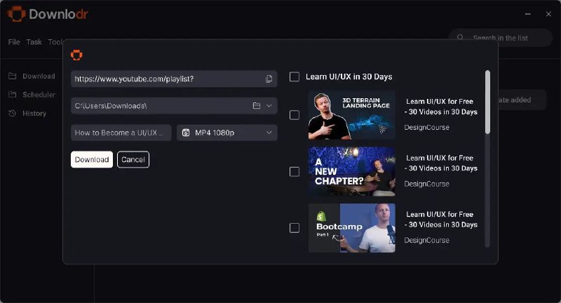 #软件 #解析 #开源📥 Downlodr - 支持 1800+ 平台的视频下载工具▎软件平台：#Windows▎软件介绍：一款功能强大的视频下载工具，支持从超过 1800 个网站，包括 YouTube、Vimeo、Twitch、Twitter、TikTok 下载视频