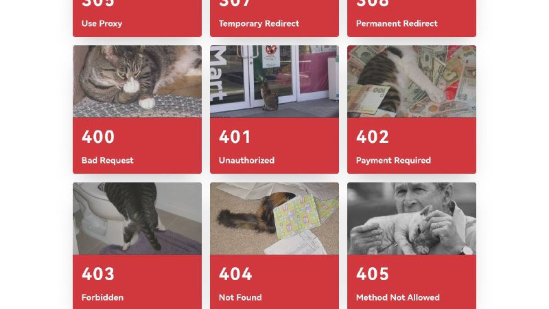 #网页工具 #Telegram▎ HTTP Cat用猫图展示 HTTP 状态码