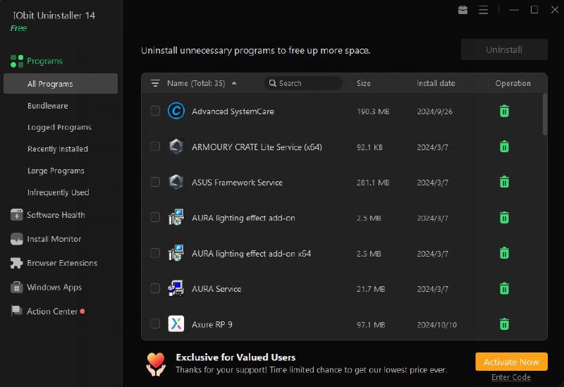 #软件 #工具 #破解🗑 IObit Uninstaller PRO - Windows 卸载工具免激活便携版▎软件平台：#Windows▎软件介绍：一款强大的 Windows 卸载工具，旨在彻底移除顽固程序、插件和系统残留