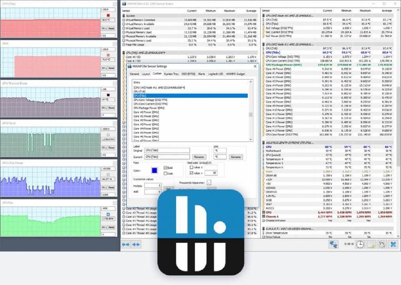 #软件 #工具🌡️ HWiNFO - 硬件信息检测与系统监控工具▎软件平台：#Windows▎软件介绍：一款系统信息检测与实时监控工具，能够全面扫描并显示计算机硬件信息，包括 CPU、主板、内存、显卡、硬盘等组件