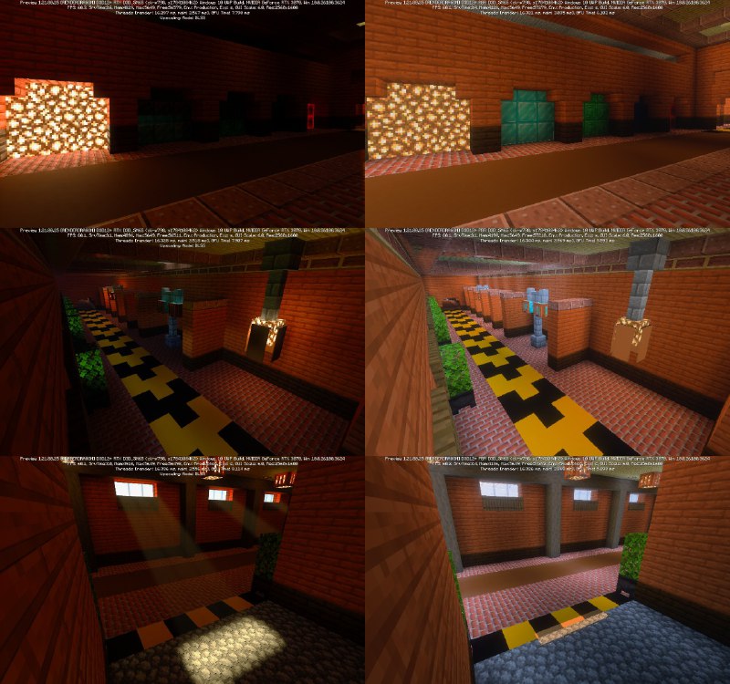 原版光追（左）和Minecraft LIVE March 2025 新推出的官方光影Vibrant Visuals（右）对比，原图在评论区，你们觉得哪个比较好？论画面拟真度个人倾向于原版光追，但Vibrant Visuals性能消耗低而且更适合日常游玩