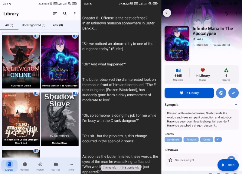 ⭐️ #软件 #小说 #开源📖 IReader - 跨平台插件化小说阅读器▎软件平台：#Android #Windows #Linux▎软件介绍：一款电子书和网络小说阅读器，提供离线阅读、书库管理、章节下载以及自定义阅读体验，包括字体和主题设置