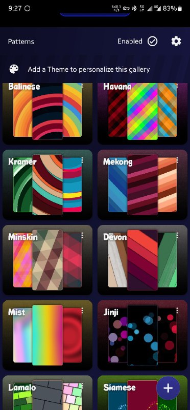 谷歌的这个还没用上，发现以前分享的Tapet更新到9.0了，目前有88种预设，用了几天还不错