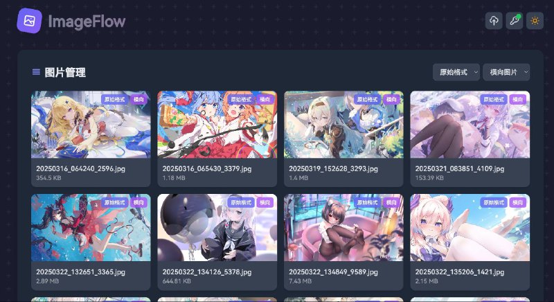 #GitHub #工具🏠 ImageFlow - 智能图像管理和分发系统▎项目介绍：一个为现代网站和应用程序设计的高效图像服务系统，支持图片管理、自动图像处理、异步处理等功能