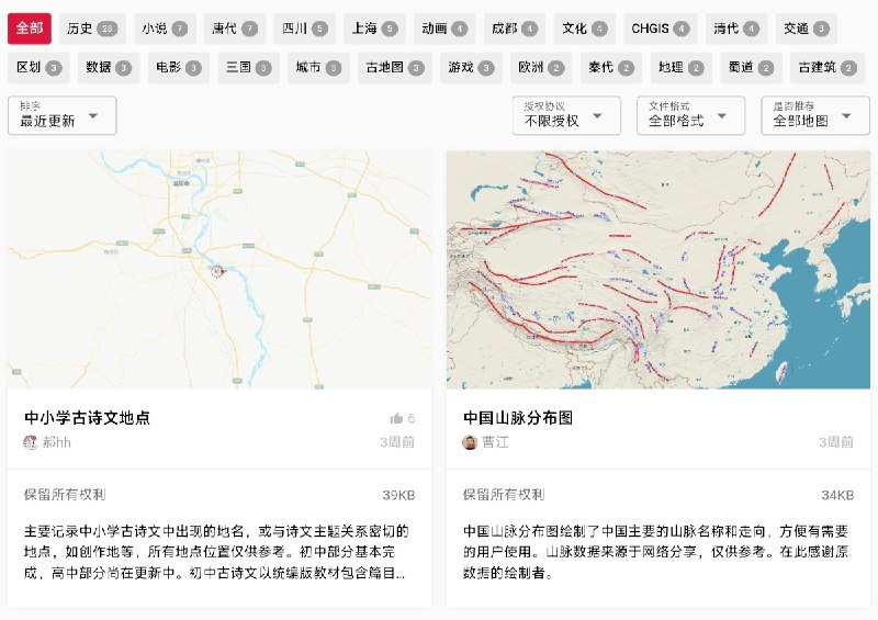⭐️ #网站 #资料🌊 观沧海 - 知识地图在线编辑和共享平台▎网站介绍：一个以“地图 + 知识可视化”为核心的在线平台，主要功能是将历史、地理、文化、军事等信息与地图深度结合