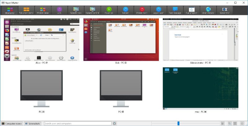 #软件 #工具 #开源🖥️ Veyon - 跨平台计算机监控与课堂管理工具▎软件平台：#Windows #Linux▎软件介绍：一款免费开源教室管理软件，主要用于课堂教学监控、远程支持和培训管理