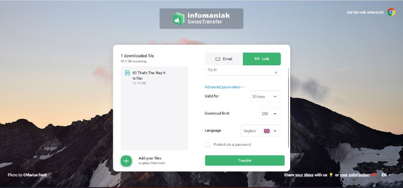 #文件传输▎  SwissTransferInfomaniak 推出的免费文件传输服务