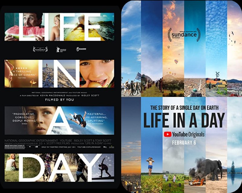 资源名称：浮生一日（Life In a Day）电影2010 & 2020描述：在高一的英语书上和这部电影相遇，题材新颖且真实，描绘了世界各地人们生活的真实写照
