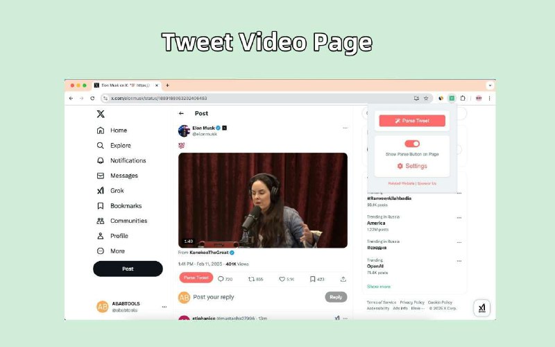 #插件 #解析 #开源🕊 TwitDloader - 高清推特视频下载插件▎插件平台：#Chrome #Edge #Firefox▎插件介绍：一款功能强大的浏览器扩展，让您只需一键即可下载高清推特视频