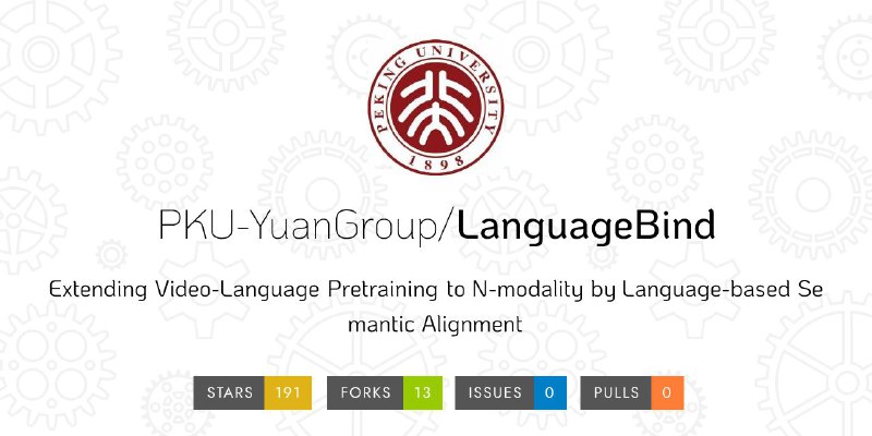 ▎语言对齐多模态信息，北大腾讯等提出LanguageBind，刷新多个榜单#github #项目 #开源北京大学与腾讯等机构的研究者们提出了多模态对齐框架 ——LanguageBind