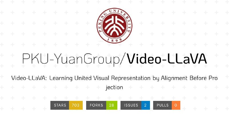 ▎北大视频大模型新SOTA，搞笑抖音视频AI秒懂笑点#github #项目 #开源北大等团队开源视觉语言大模型Video-LLaVA，将图像和视频表示对齐到统一的视觉特征空间，在13个图片和视频基准上达到先进的性能