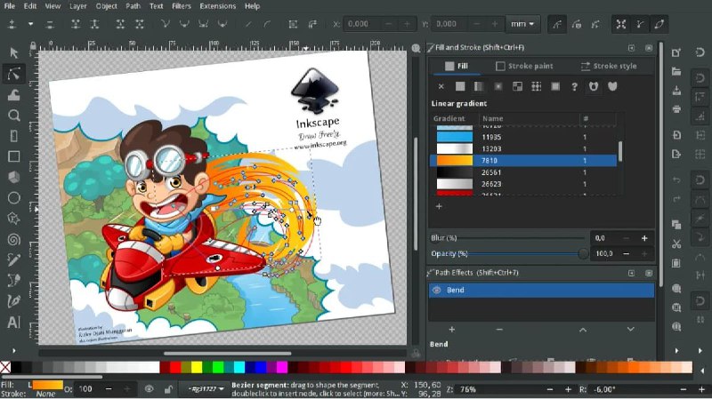 #软件 #图像 #开源🎨 inkscape - 免费开源矢量图形编辑软件▎软件平台：#Windows #macOS #Linux▎软件介绍：一款矢量图形编辑软件，它提供丰富的绘图工具，如铅笔、钢笔、形状和文本编辑功能，能方便地创建插图、图标、标志和流程图等各种矢量图形