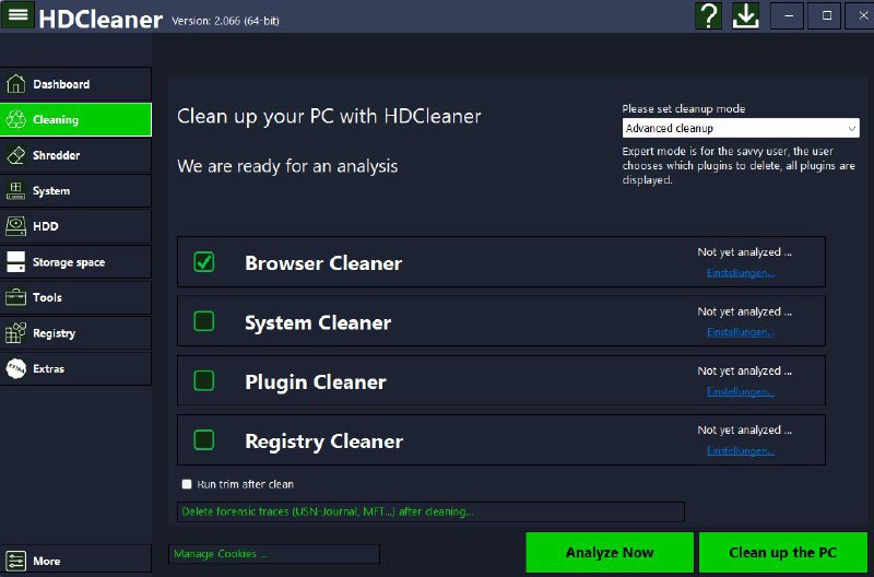 #软件 #工具🔟 HDCleaner - Windows 系统清理和优化▎软件平台：#Windows▎软件介绍：一款专为 Windows 系统设计的全面系统维护工具，它提供超过 3000 种清理和修复功能，帮助用户优化 PC 性能，保护隐私，加速启动，并清理注册表