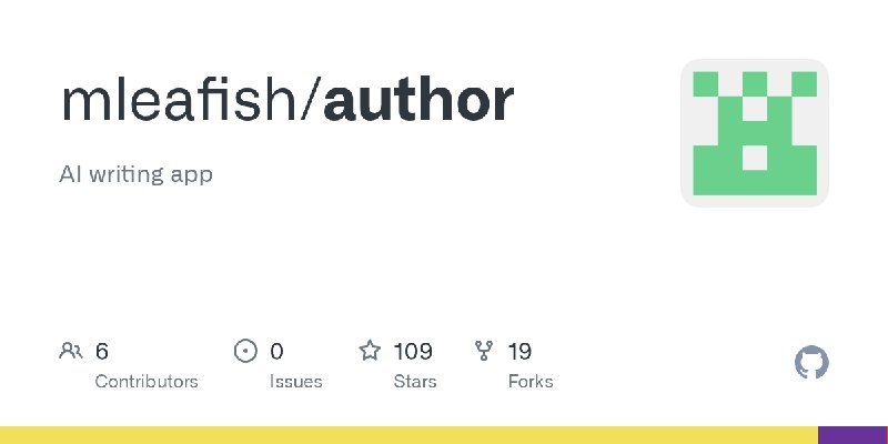 ⭐️ #软件 #小说 #AI🔗 Author - 面向小说作者的 AI 辅助创作工具▎软件平台：#Windows▎软件介绍：一款面向小说作者的开源本地AI辅助创作工具，在原版基础上移除了云端登录与同步，所有文稿、设定和数据均保存在本地，主打隐私安全与稳定离线使用