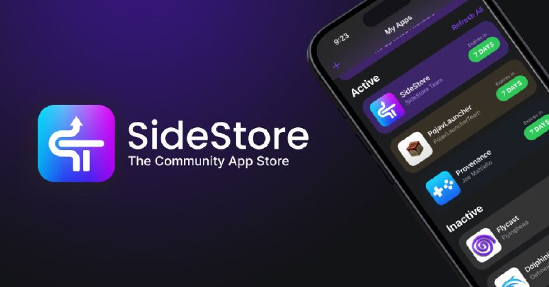 #软件 #工具 #开源⬆️ SideStore - 免越狱 iOS 侧载应用安装工具▎软件平台：#iOS▎软件介绍：一个无需 AltServer 的 AltStore 分支，它允许用户在非越狱的 iOS 设备上，通过个人 Apple ID 自行签名并安装应用程序