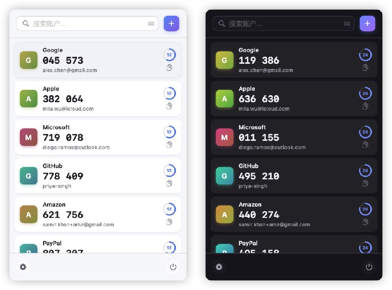⭐️ #软件 #工具🔑 Keyden - macOS 菜单栏 TOTP 身份验证器▎软件平台：#macOS▎软件介绍：一款 macOS 菜单栏 TOTP 双因素认证器，主要用于生成和管理各种在线服务的 2FA 验证码，支持可选的 GitHub Gist 同步、全局快捷键、启动自启等功能