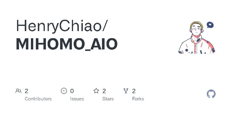 项目推荐：MIHOMO_AIO – 全功能 Mihomo/Clash 配置MIHOMO_AIO 是一个高度自用化、功能强大的 Mihomo/Clash 配置集合，它以 MihomoPro.yaml (来自 666OS/YYDS) 为基础，并在此基础上进行了深度定制和功能增强